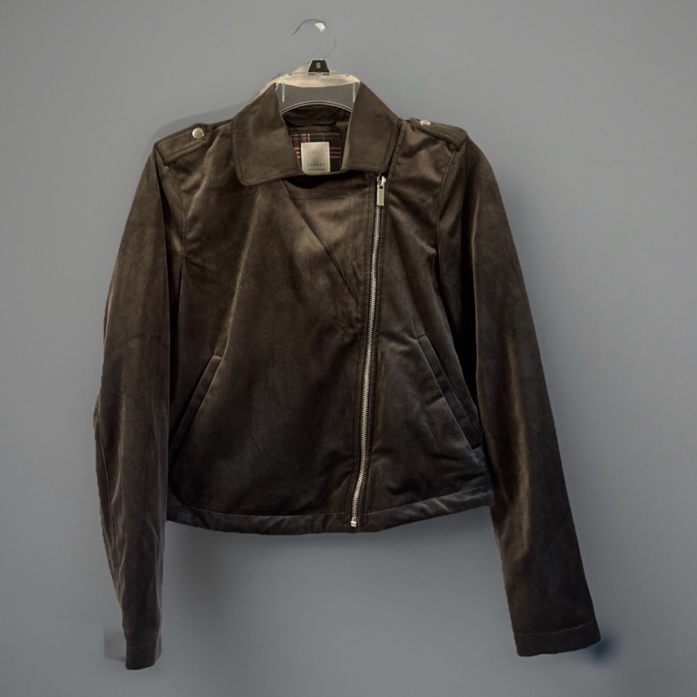 Women's Dark Brown Lauren Conrad Suede Jacket Size XS